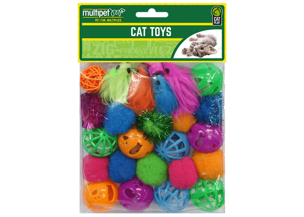 Multipet Cat Value Pack Cat Toy - 24-Piece