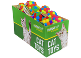 Multipet Pom Ball with Rattle Cat Toy - 25-Piece