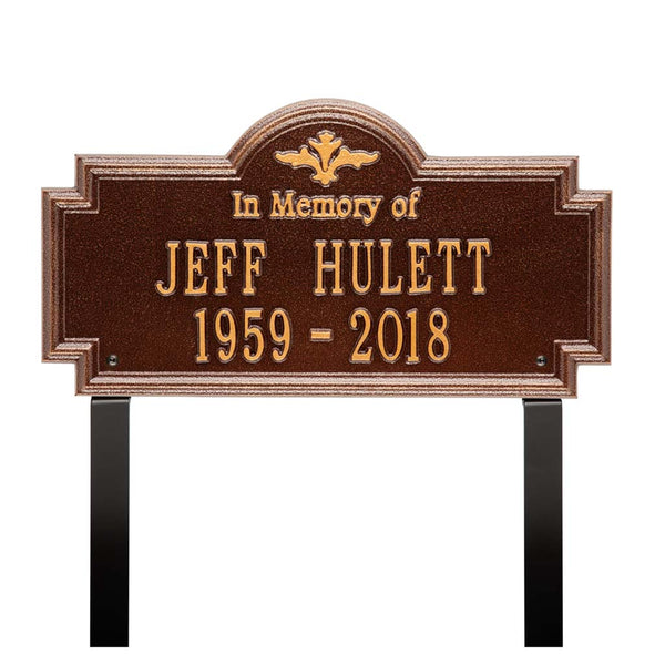 Whitehall Products Whitehall Arlington Standard Lawn 2-Line "In Memory Of" Personalized Memorial Plaque