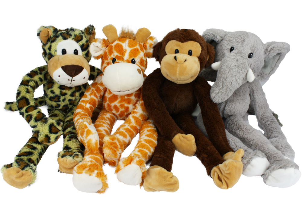 Multipet Swingin' Safari Elephant Plush Dog Toy - 19"