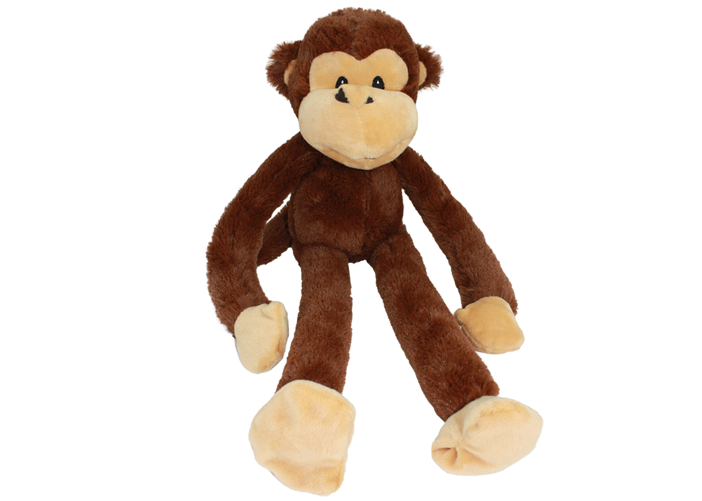 Multipet Swingin' Safari Monkey Plush Dog Toy - 19"