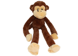 Multipet Swingin' Safari Monkey Plush Dog Toy - 19"