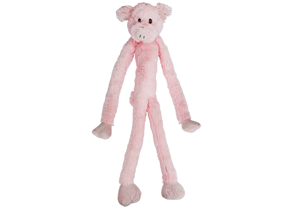 Multipet Swingin' Slevins Pig Plush Dog Toy - 27"