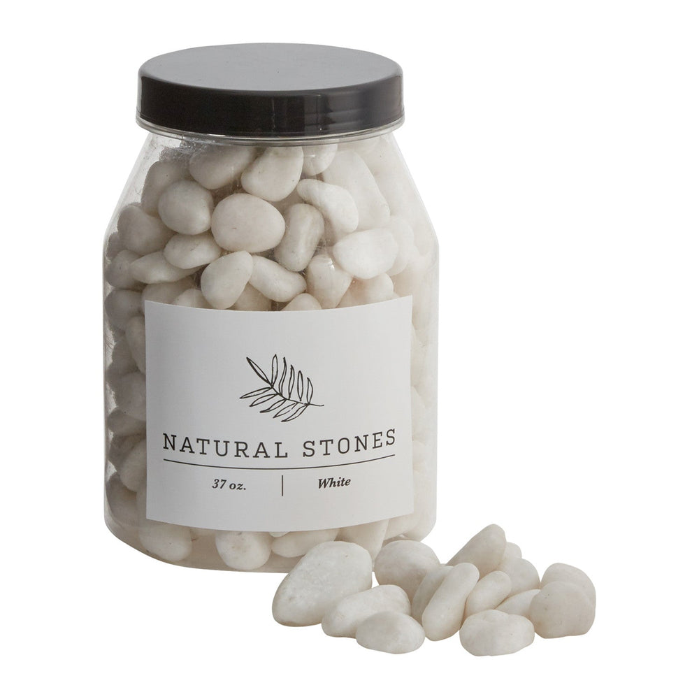 Waxed Marble Stones for Vases & Planters By Accent Decor