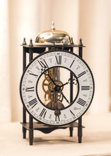 Hermle Bonn Black Skeleton Mantel Tabletop Clock, 23001000711
