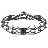 ULTRA-PLUS Black Stainless Prong Dog Training Collar
