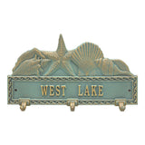 Whitehall Sea Shell Hook Personalized Plaque - Bronze/Verdigris