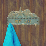 Whitehall Sea Shell Hook Personalized Plaque - lifestyle