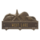 Whitehall Sea Shell Hook Personalized Plaque - Bronze/Gold