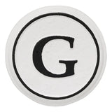 Whitehall Balmoral Personalized Monogram - White/Black