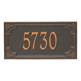 Whitehall Penbrook Signature Extra Grande Wall 1-Line Personalized Address Plaque - Forged Copper