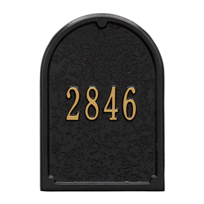 Whitehall Door Personalized Plaque - Black/Gold