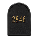 Whitehall Door Personalized Plaque - Black/Gold