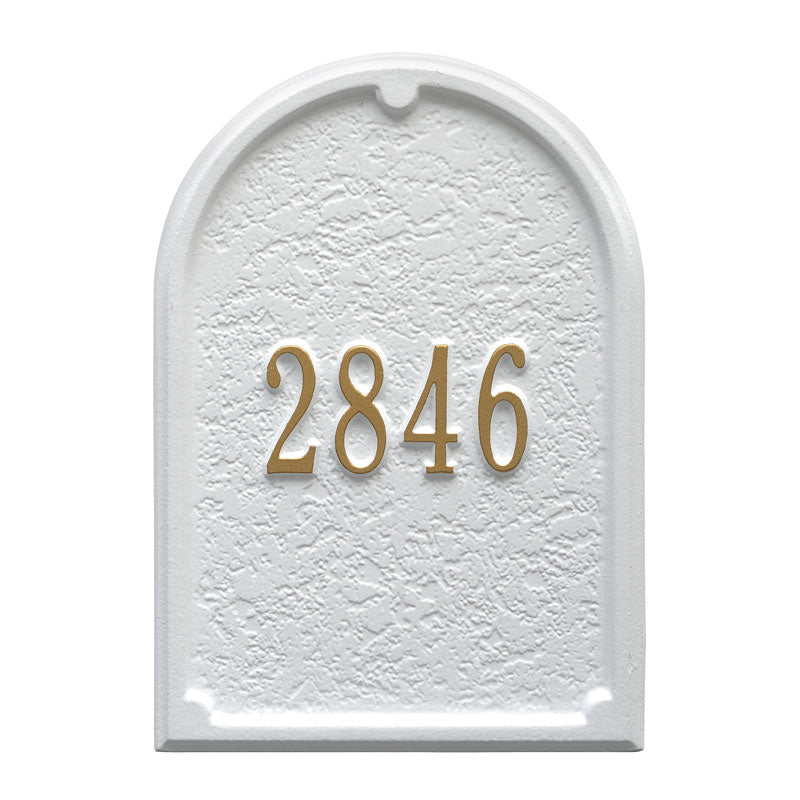 Whitehall Door Personalized Plaque - White