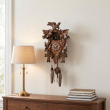 Hermle Bertina Cuckoo Clock, 350QM - shown hanging on a wall