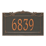 Whitehall Sheridan Signature Extra Grande Wall 1-Line Personalized Address Plaque - Forged Copper
