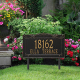 Whitehall Sheridan Signature Extra Grande Lawn 2-Line Personalized Address Plaque - lifestyle