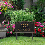 Whitehall Sheridan Signature Grande Lawn 2-Line Personalized Address Plaque - lifestyle