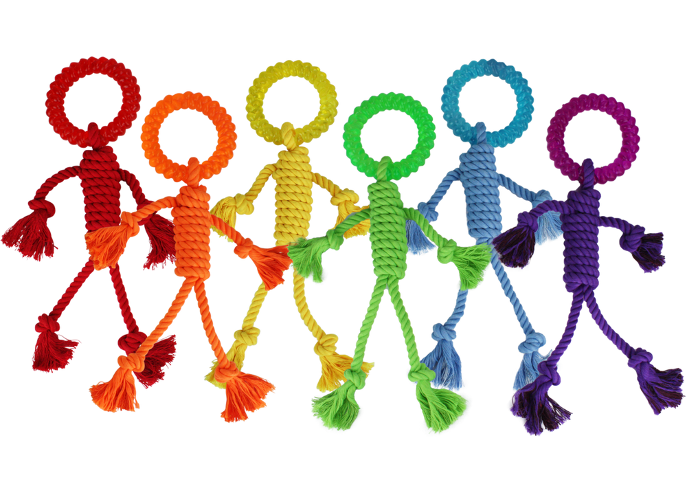Multipet Nuts For Knots Rope Man Dog Toy - 12.5"