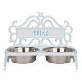 Whitehall Bistro Style Personalized Pet Bowl Feeder