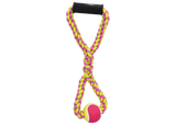 Multipet Nuts For Knots Rope Tug with Ball Dog Toy - 20"