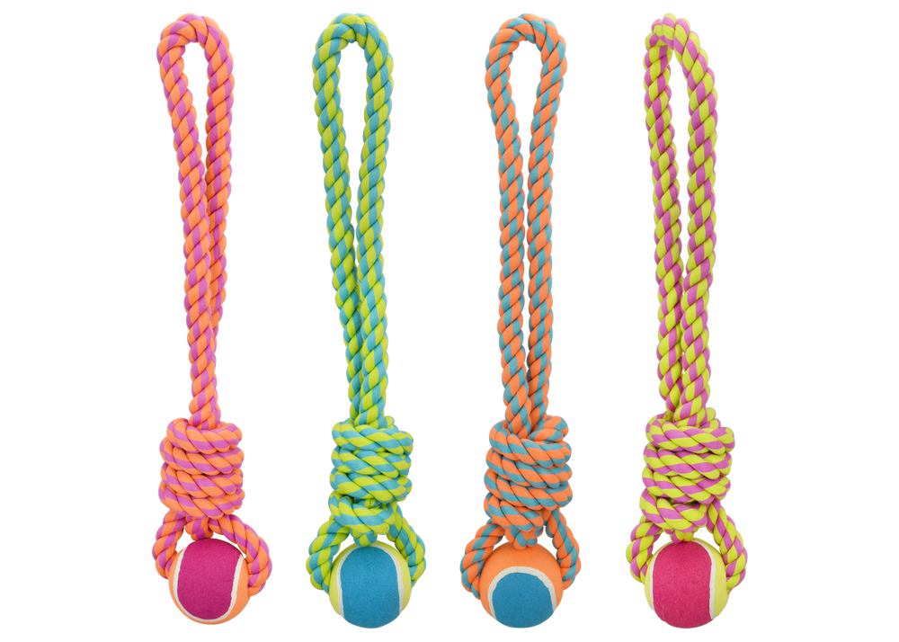 Multipet Nuts For Knots Rope with Ball Dog Toy - 19"