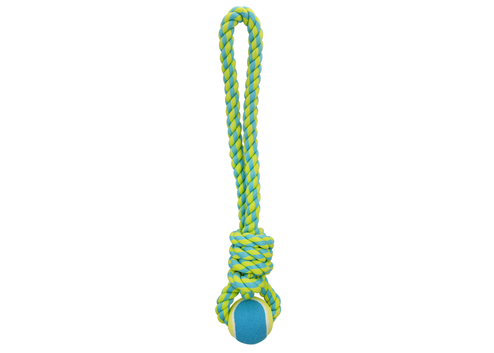 Multipet Nuts For Knots Rope with Ball Dog Toy - 19"