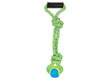 Multipet Nuts For Knots 2-Knot Rope with Ball Dog Toy - 20"