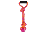 Multipet Nuts For Knots 2-Knot Rope with Ball Dog Toy - 20"