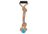 Multipet Nuts For Knots 2-Knot Rope with Ball Dog Toy - 20"