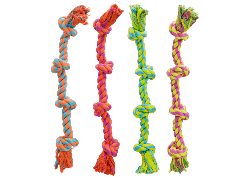 Multipet Nuts For Knots 4-Knot Rope Dog Toy - 25"