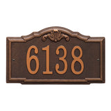 Whitehall Gatewood Standard Wall 1-Line Personalized Address Plaque - Antique Copper