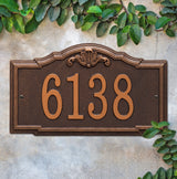 Whitehall Gatewood Standard Wall 1-Line Personalized Address Plaque - lifestyle