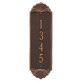 Whitehall Shell Vertical 12 Wall 1-Line Personalized Address Plaque - Oil-Rubbed Bronze