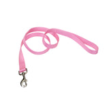 Single-Ply Nylon Dog Leash, 6' - X-Small - 3/8" x 6' / Pink Bright