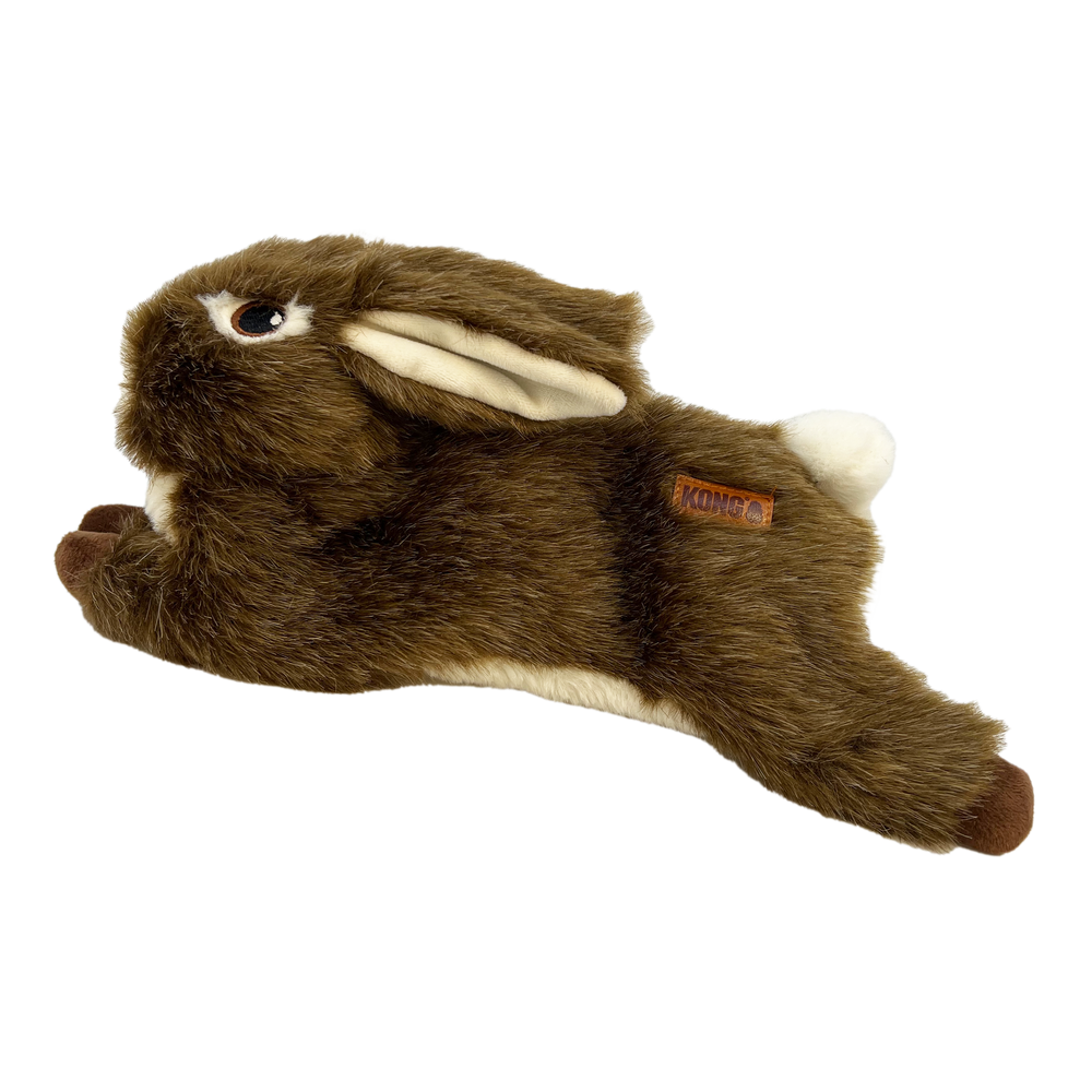 KONG Wild Low Stuff Rabbit Plush Dog Toy, Medium - view 2