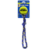 Fling Thing Cotton Rope Dog Toy with Tuff Ball - 12" Rope with 2.5" Ball