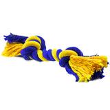 Twisted Chews Cotton Rope Dog Toy - Mini 2-Knot Rope 8"