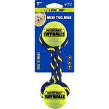 Tug Max Rope Dog Toy with Two Tuff Balls - Mini 7" Rope with Two 1.8" Balls