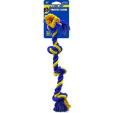 Twisted Chews Cotton Rope Dog Toy - Large 4-Knot Rope 25"