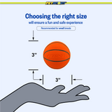 Naturflex Natural Rubber Latex Sports Ball Dog Toy size guide - Basketball / 3"