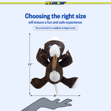 Farm Critter Plush Squeaky Dog Toy, 11" size guide