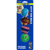 Kitty Balls Cat Toy, 4-Pack - Kitty Fun Balls