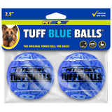 Tuff Ball Dog Tennis Ball - Blue / 2.5" (2-Pack)