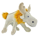 Hemp Canvas Plush Squeaky Dog Toy - Moose 10"