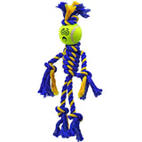 Twisted Chews Cotton Rope Dog Toy - Mini Braided Rasta Man with 1.5" Ball 9"