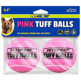 Tuff Ball Dog Tennis Ball - Pink / 2.5" (2-Pack)