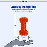 Gorilla Spiky Bone Squeaky Dog Chew Toy
