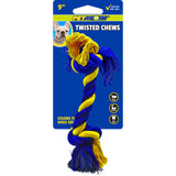 Twisted Chews Cotton Rope Dog Toy - Small 2-Knot Rope 9"