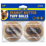 Tuff Ball Dog Tennis Ball - Peanut Butter Scented / 2.5" (2-Pack)